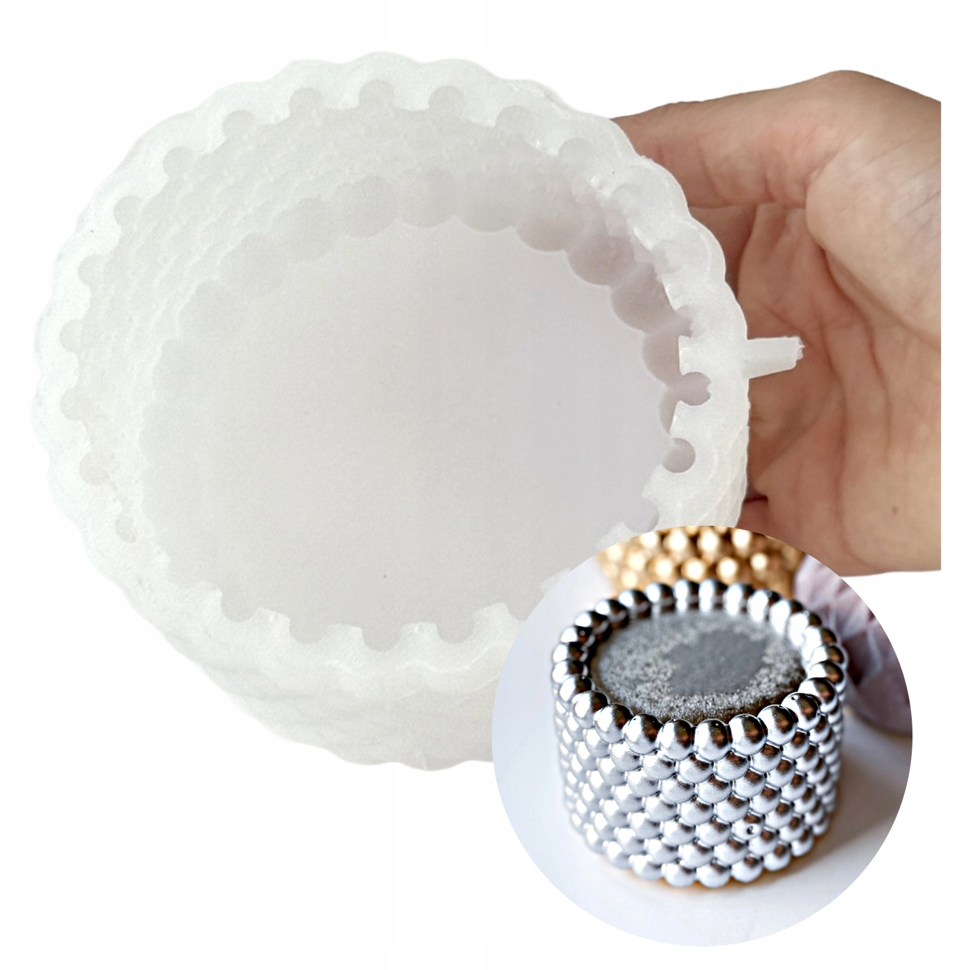 Levně Silikonová forma ručně vyrobená „Bubble Bliss Bento“ Dinara Kasko