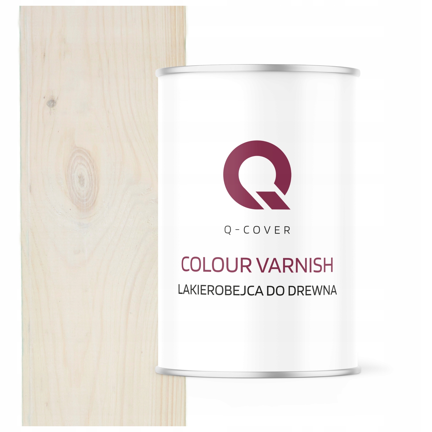 Lakierobejca do Drewna 3W1 Extra Lazura Kolor Biała Satyna 1L Ochronna Uv