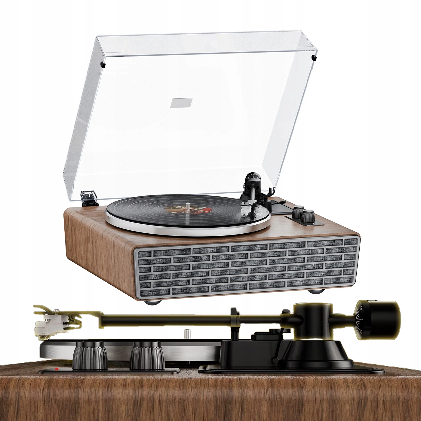 Gramofón 4 Stereo reproduktory Bluetooth 5.4 Vložka Audio-Technica Vinyl 45