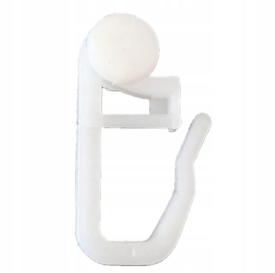 AGRAFKI AGRAFKA Z ROLKĄ DO FIRANEK SZYNY SUFITOWEJ KARNISZY PCV HACZYKI 100