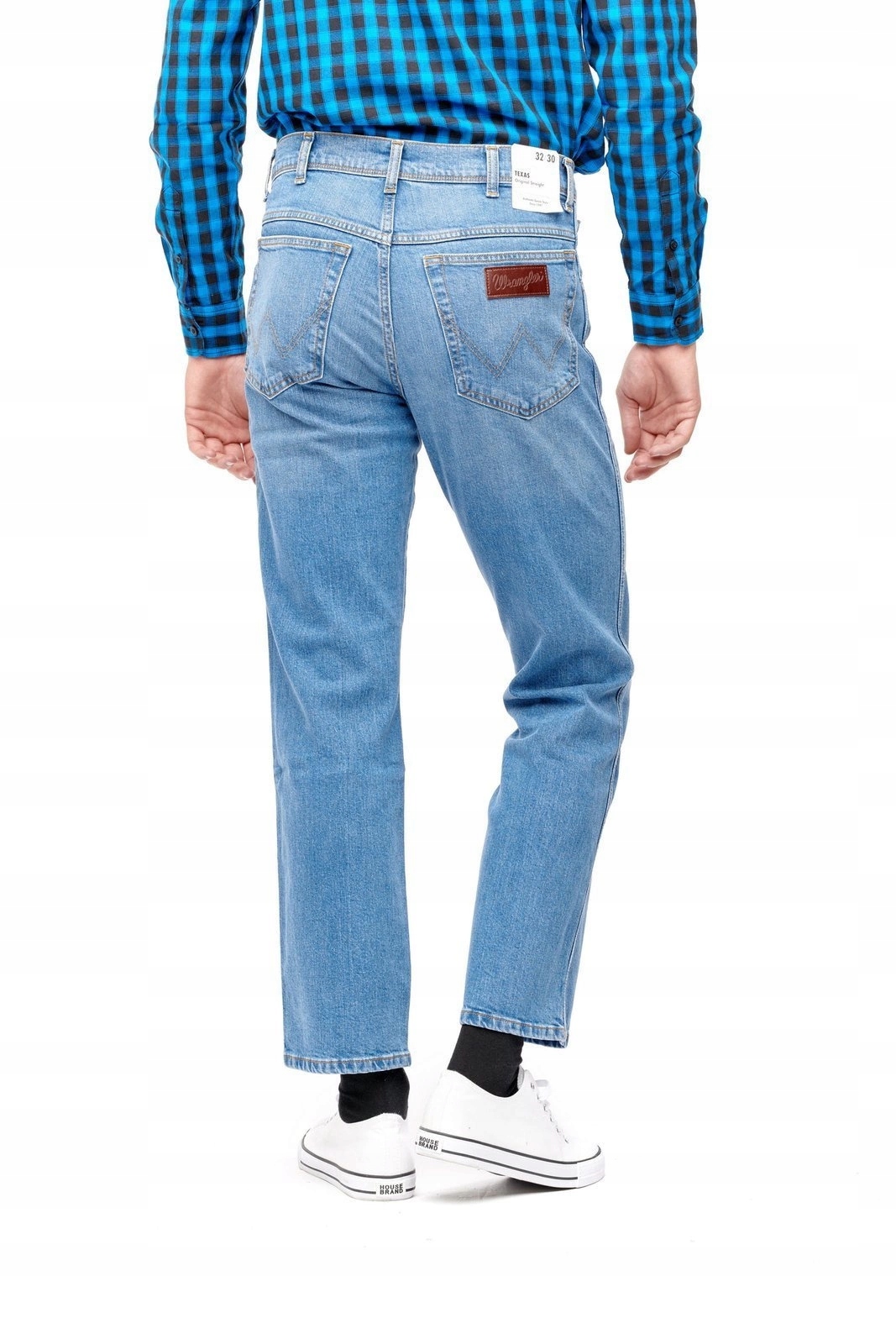 Pánské jednoduché džíny Wrangler Texas Worn Blue W121KN079 33/34