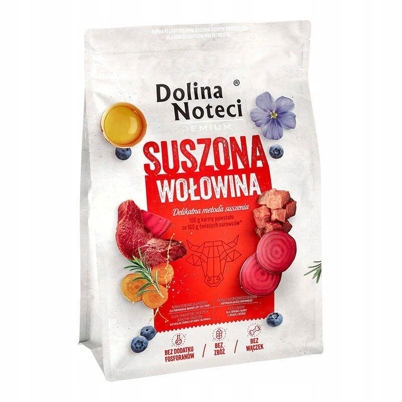Levně Dolina Noteci Premium Suché hovězí krmivo pro psa 3 kg