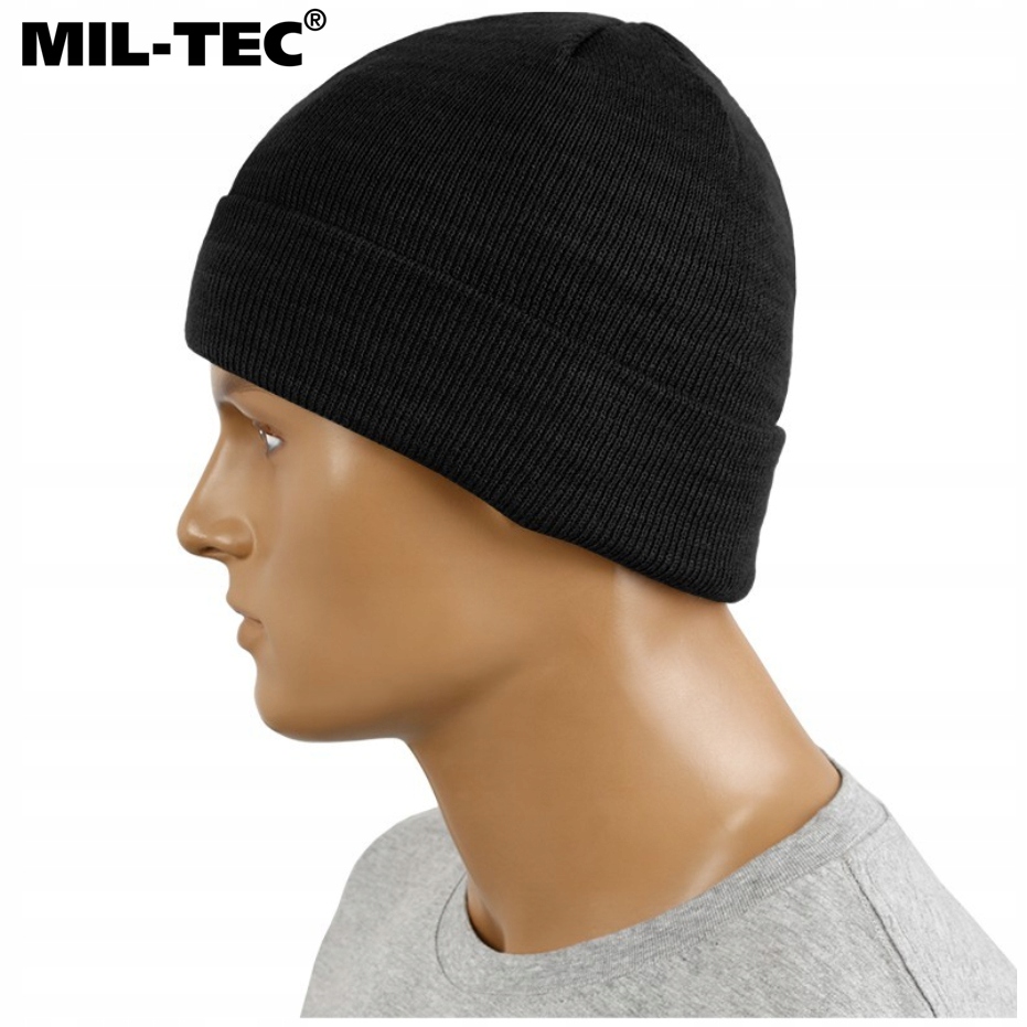 CZAPKA ZIMOWA MIL-TEC POLYAKRYL CIEPŁA Watch Cap CZARNA Kod producenta 12132002