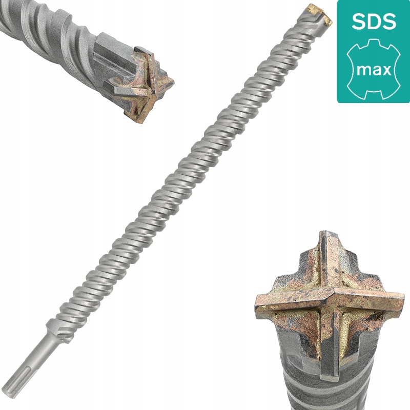 Waart Wiertło Do Betonu Zbrojonego 45x920mm Sds-max 4 Ostrza Widia