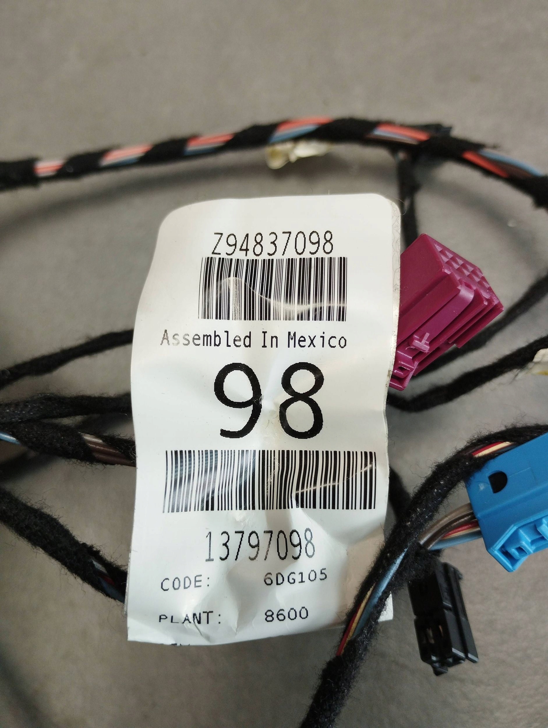 Mercedes-Benz GLE W166 bundle upholstery left rear part 794837098