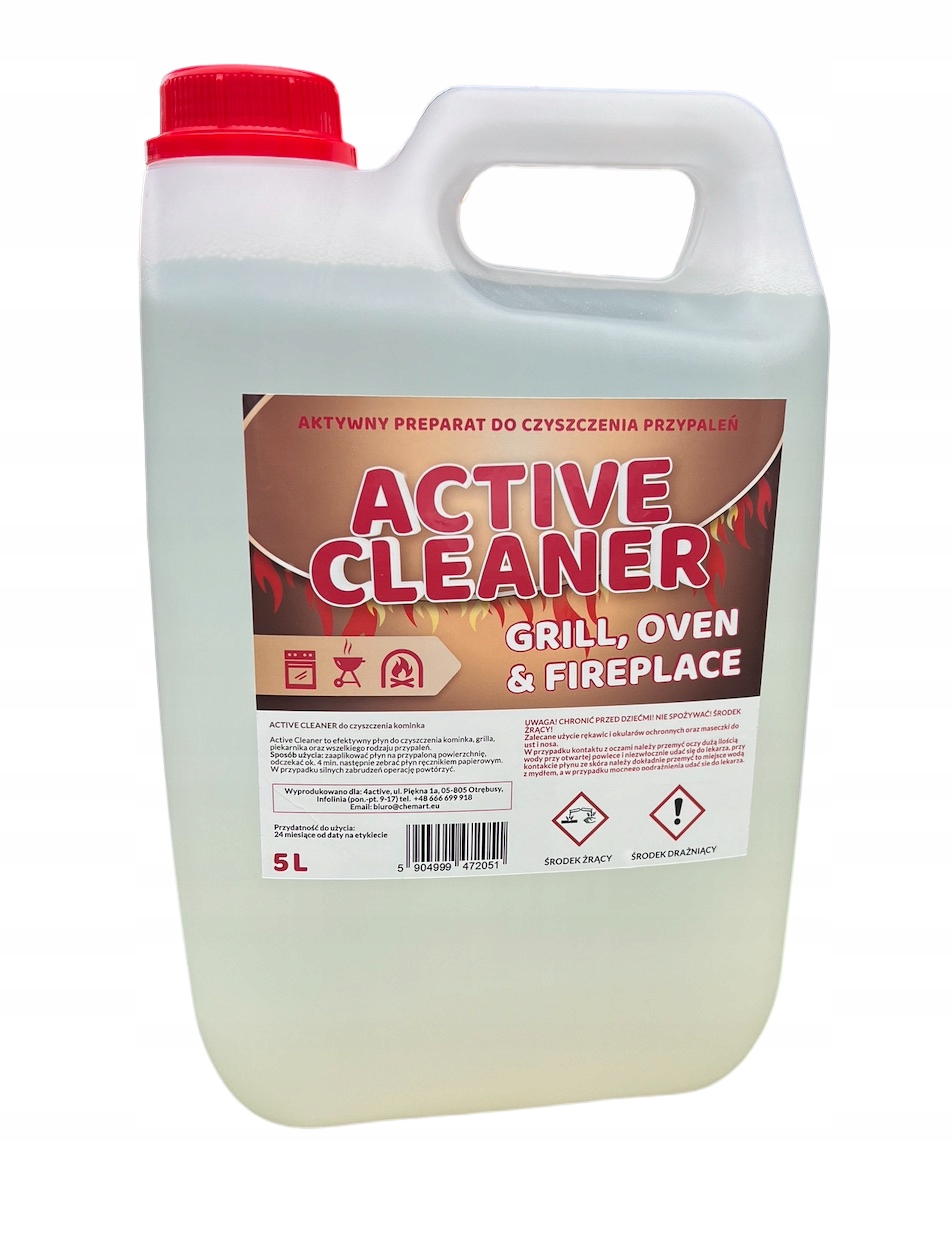 

Active Cleaner Płyn Do Czyszczenia Szyb Kominka 5L