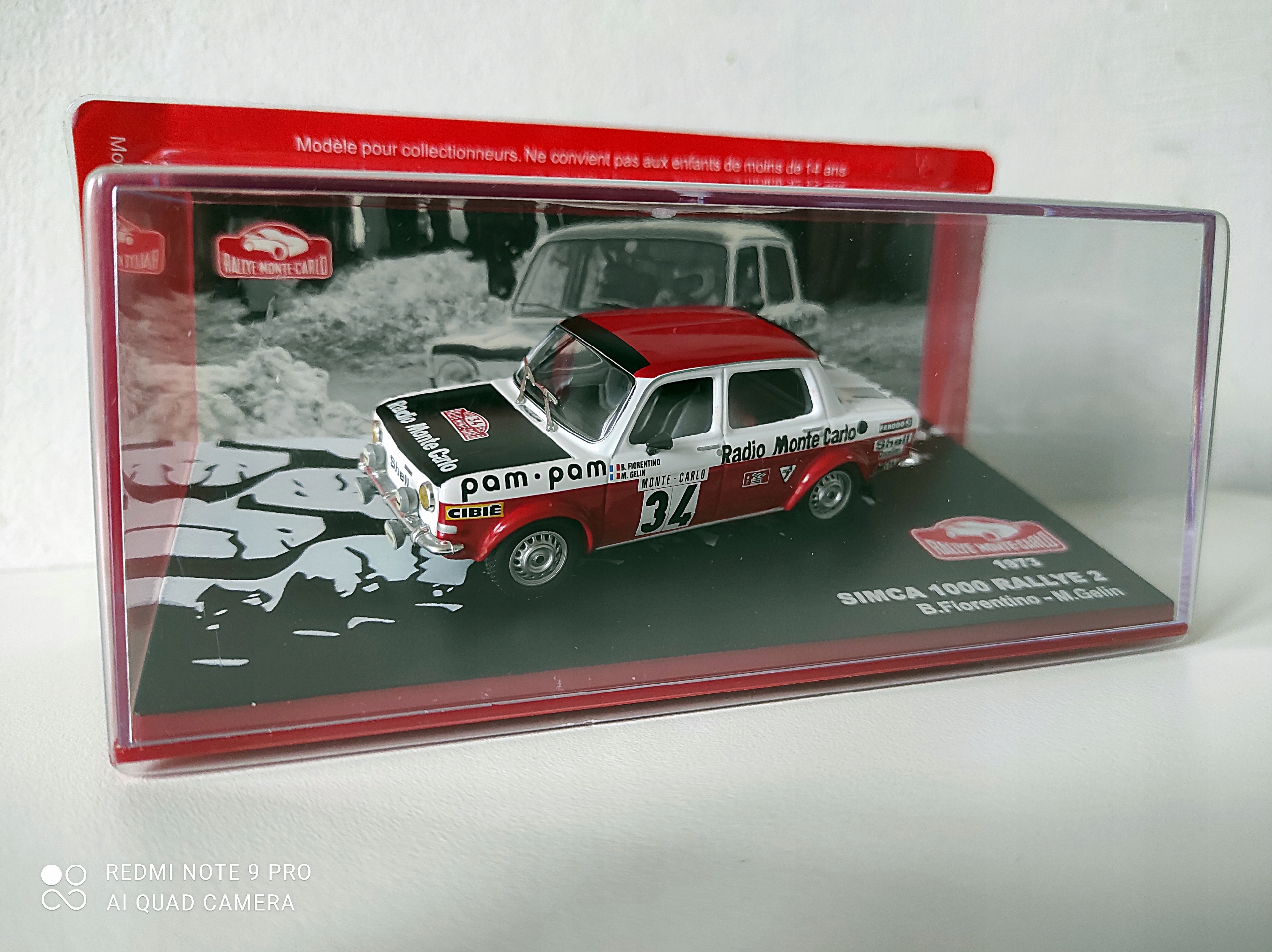 Simca 1000 Rallye 2 Monte Carlo 1973 B. Fiorentin M. Gelin 1:43