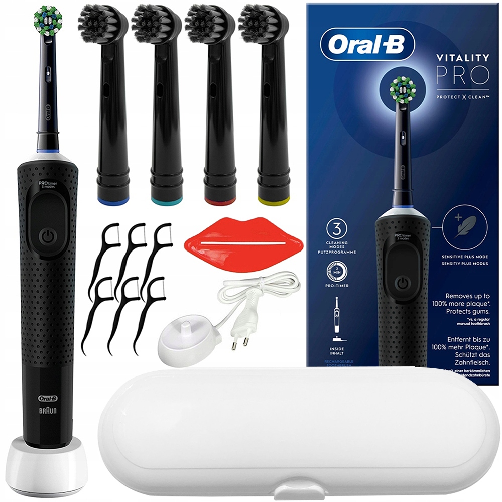Oral-b Vitality Pro D103 Elektryczna Szczoteczka Do Zębów Etui Końcówki