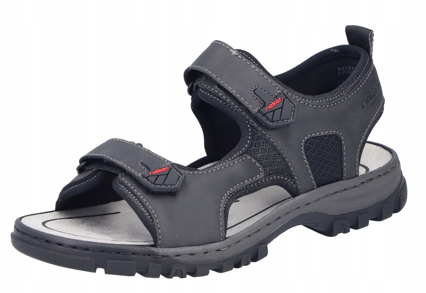 Rieker 25055-00 vel.40 černé pohodlné pánské sandály