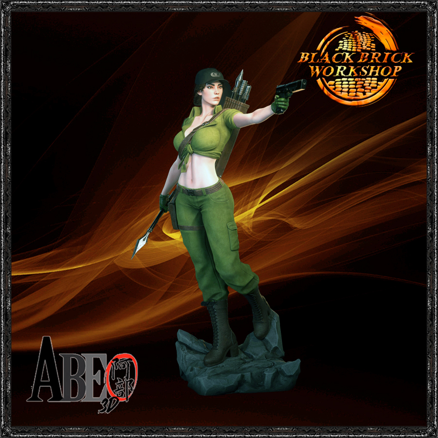 Lady Jaye Unpainted Abe 3D 1/12 (150mm) Měřítko (sfw) 3D Tisk