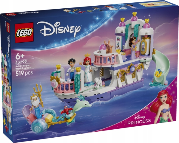 Lego(r) Disney 43299 Královská Loď Arielki