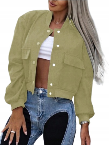 Dámská Zelená Přechodová Bunda Casual L 1E