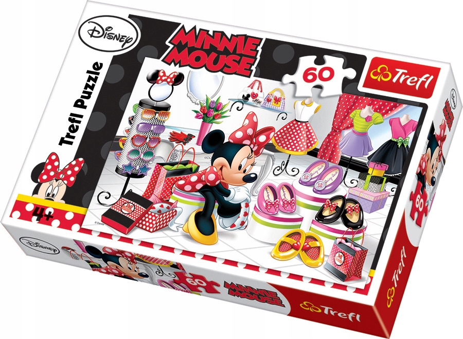 PUZZLE 60EL MYSZKA MINNIE KUPUJE BUTY ZAKUPY TREFL Kod producenta 17225