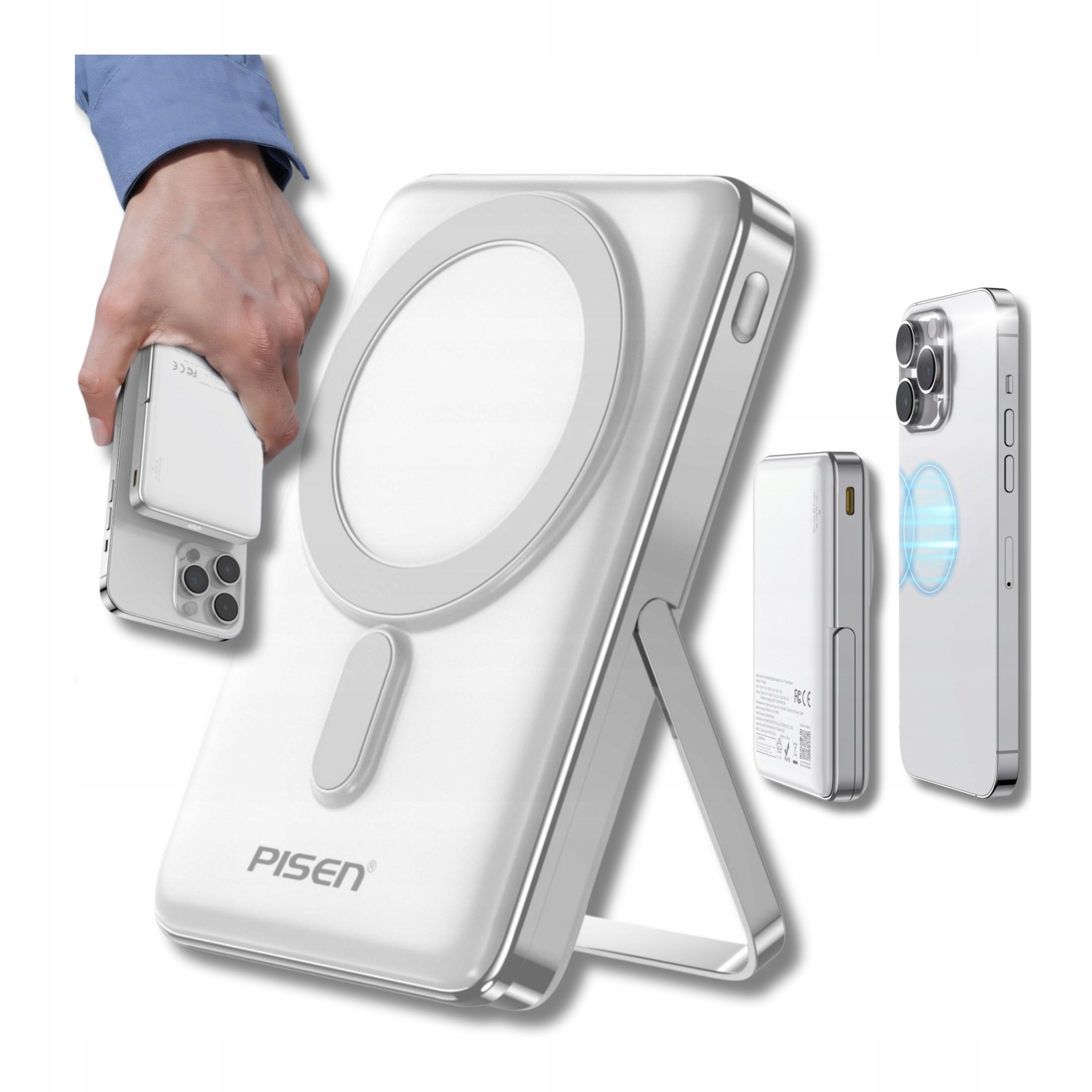 Powerbanka Magsafe Indukční pro iPhone Samsung 10000 mAh 30W Rychlonabíječka