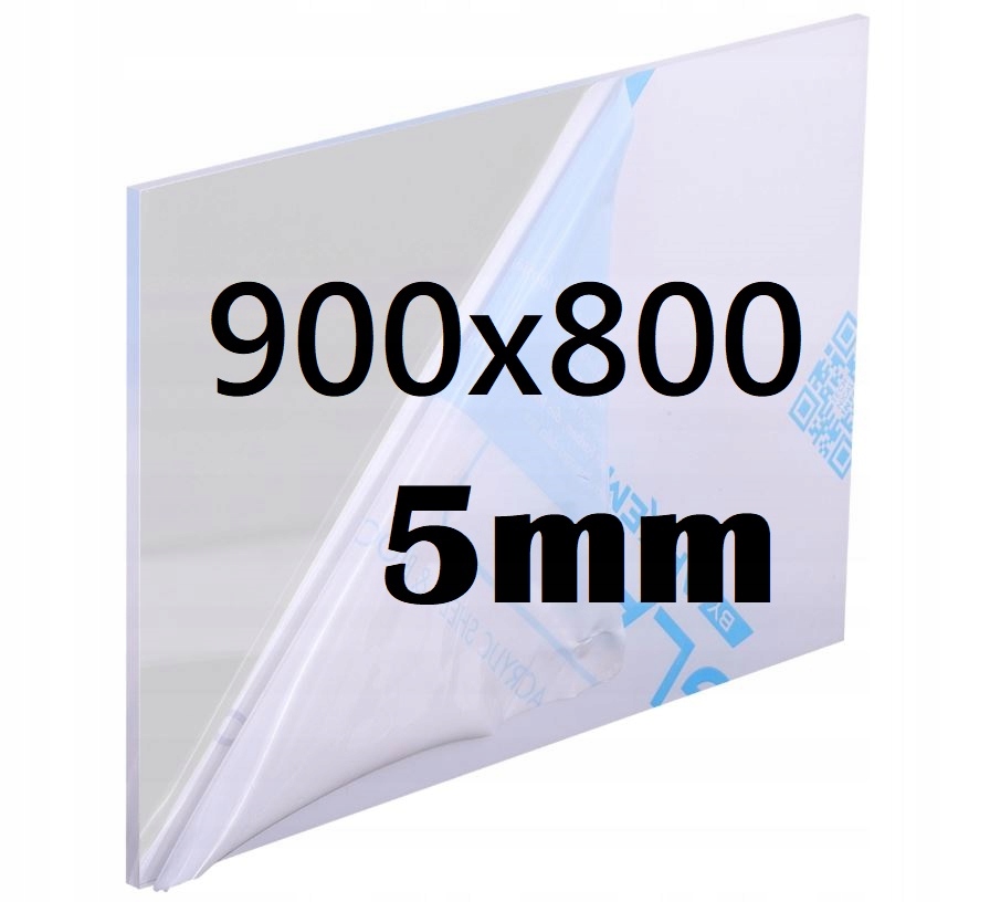 Plexi Plexi Plexi Plexa na míru 90 cm x 80 cm x 5 mm Bezbarvá Deska