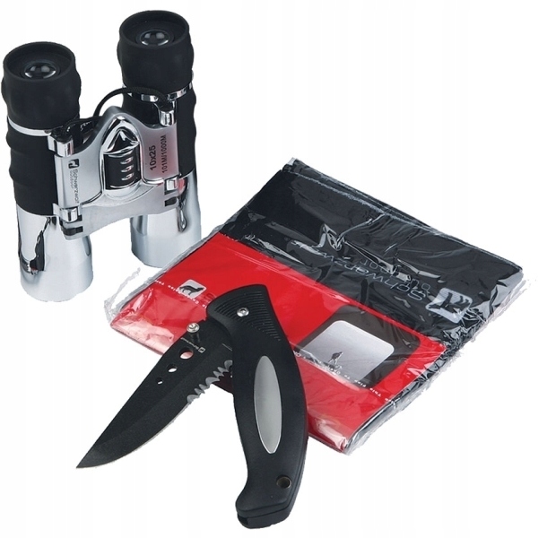 Zestaw turystyczny Shwarzwolf LORNETKA NÓŻ CHUSTA
