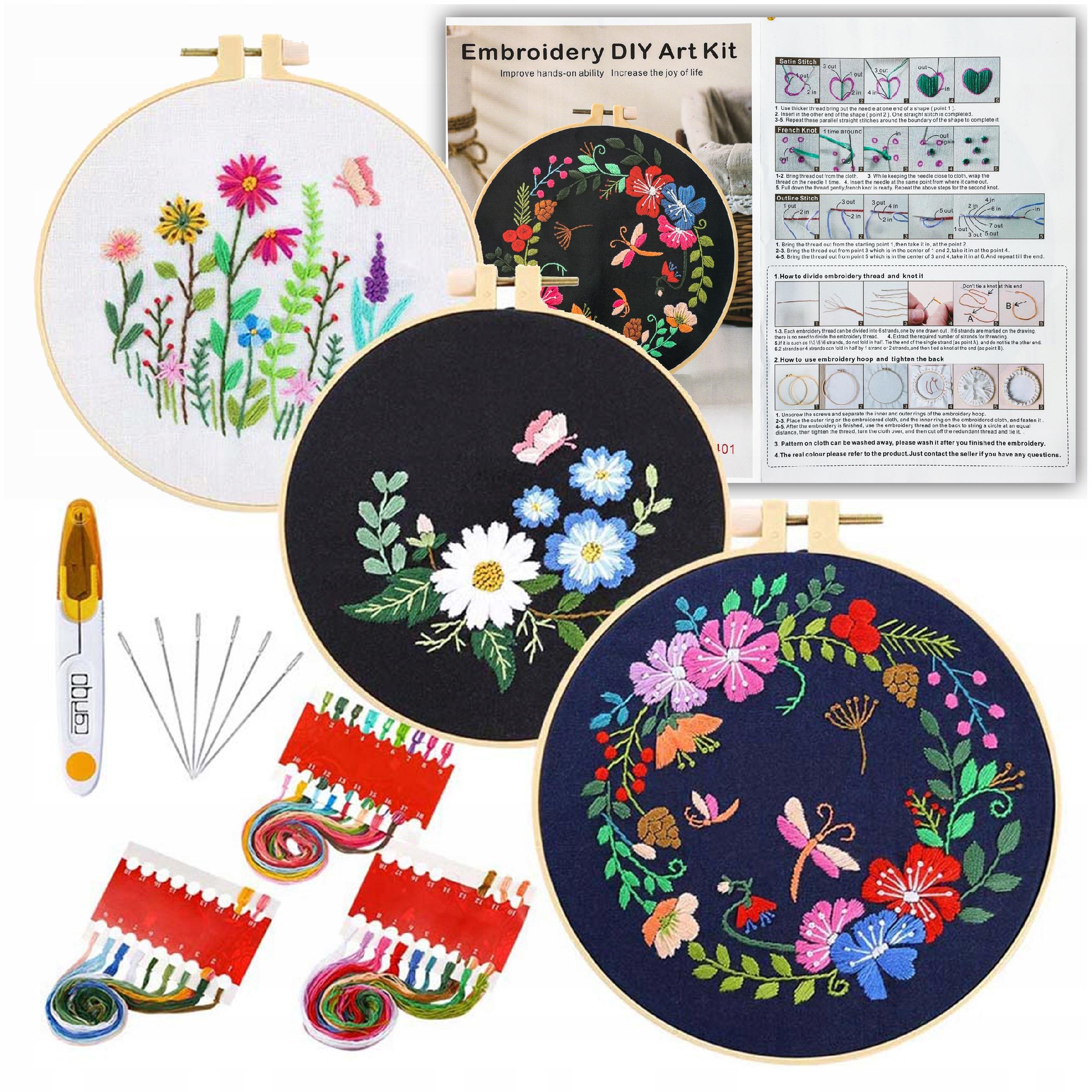 Sada 3 Přednastavených Vzorů Pro Vyšívání Diy Doplňky