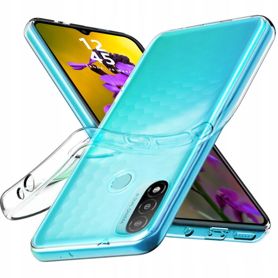 

Etui do Motorola E20 E30 E40 Gel Clear Case +szkło