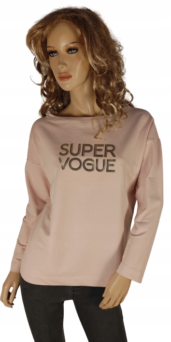 

Bluza dam. Latynka miła dzianina luźna i swobodna