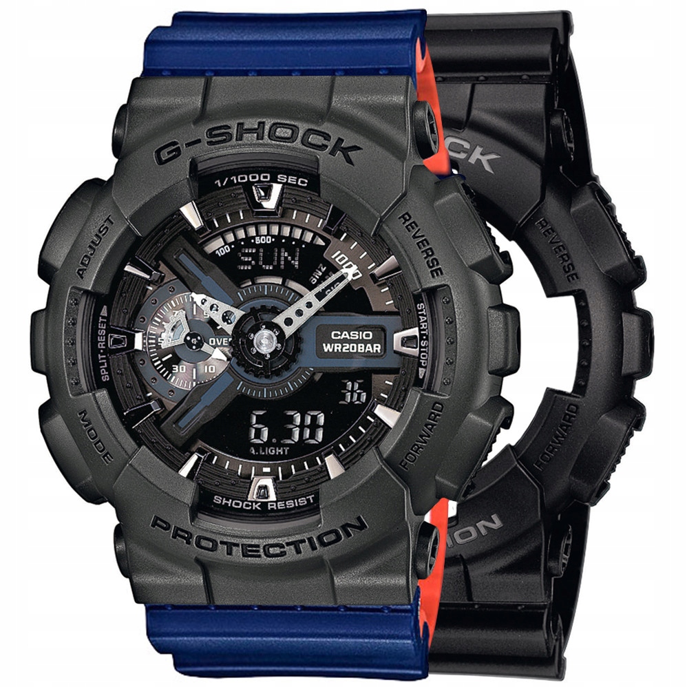Sada G-shock GA-110-1BER Šedá Modrá