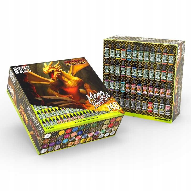 Green Stuff World Starter Set Paint Startovací Sada 48 Barev