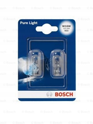 

2x Bosch Pure Light Żarówka W16W 12V W2.1X9.5D