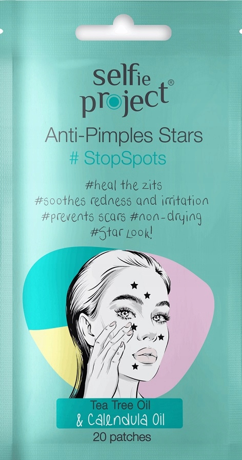 Selfie Project Bodové hvězdičky proti pupínkům #StopSpots 20 ks