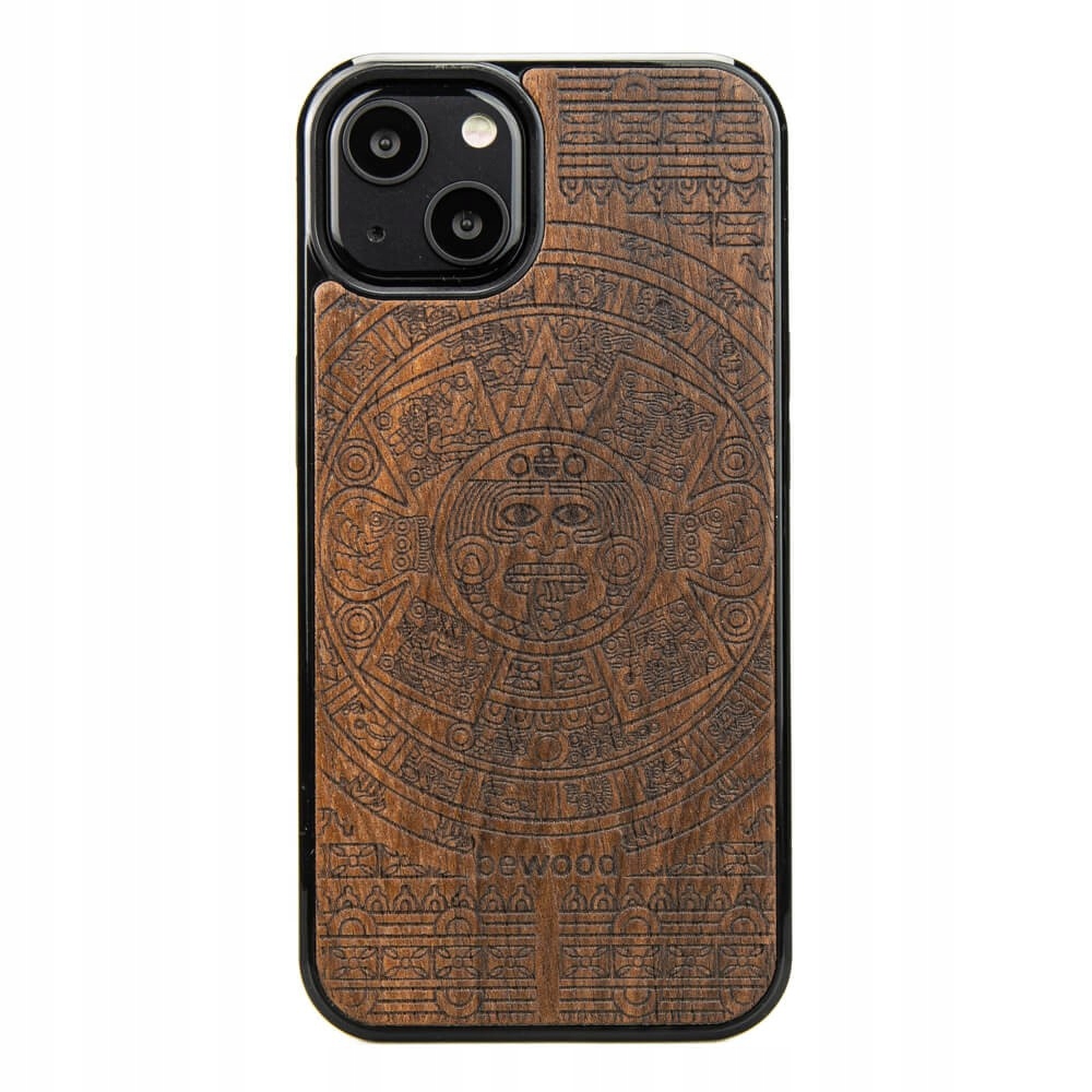 Pouzdro Bewood pro iPhone 13 Aztécký Kalendář Ziricote