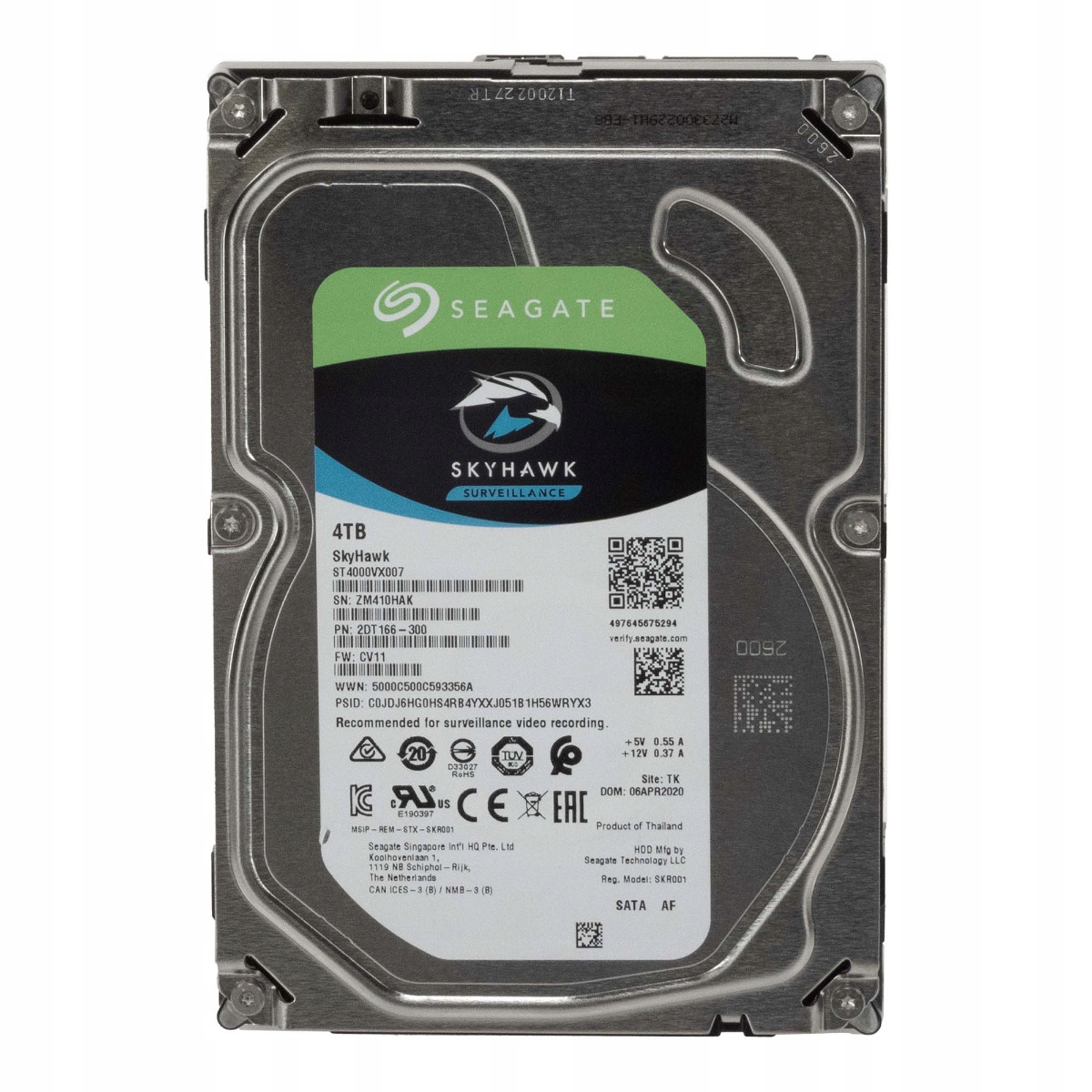 Seagate SkyHawk 4TB Sata III 5.9K 64MB 3.5'' ST4000VX007