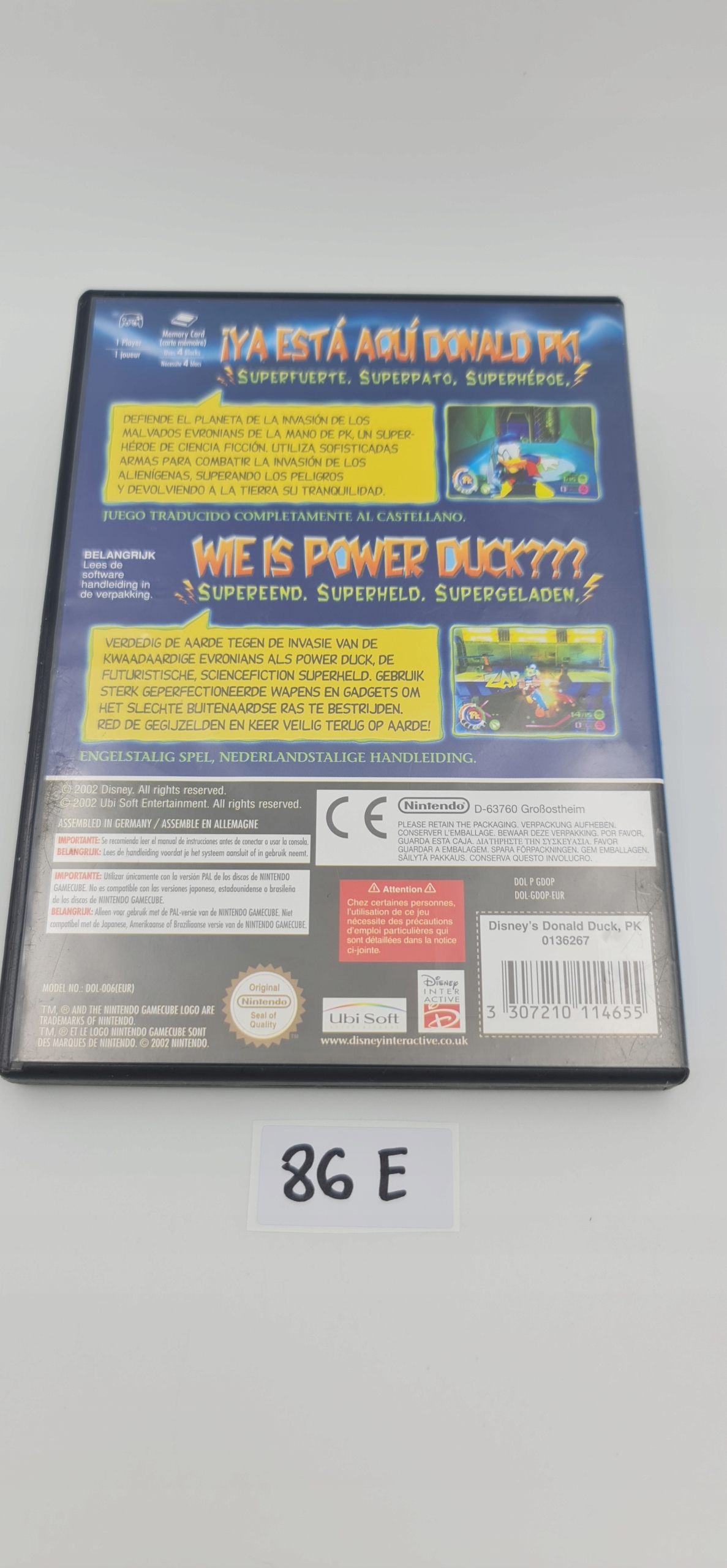 NINTENDO GAMECUBE DONALD DUCK PK Producent Nintendo