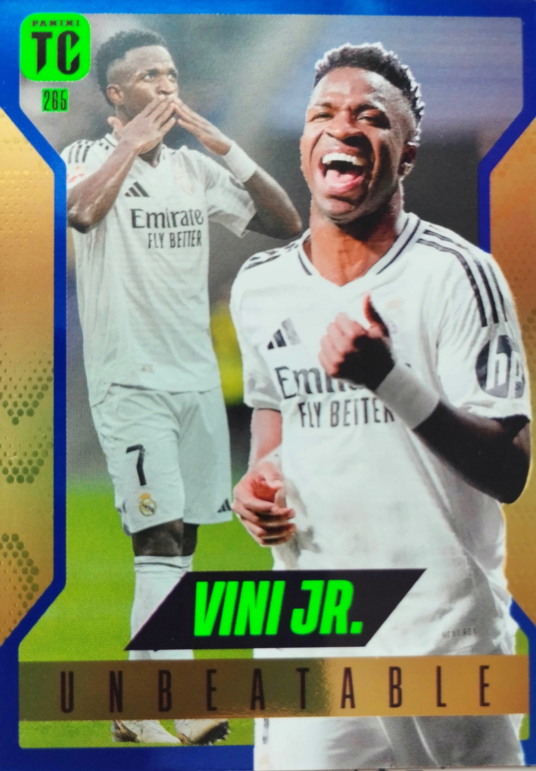 Fifa Top Class 2025 Rare Unbeatable parallel Blue 265 Vini Jr Vinicius Real