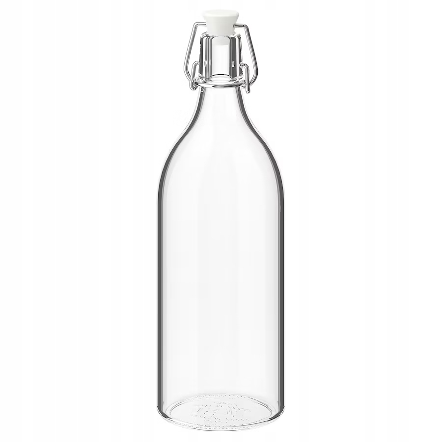 

Ikea Korken Butelka z kapslem szkło bezbarwne 1L