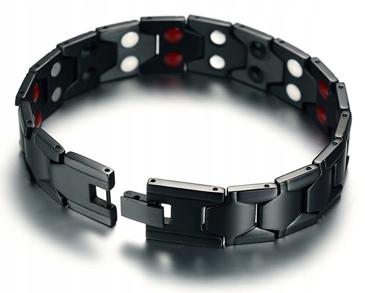 BRANSOLETA MAGNETYCZNA STAL 316L MAGNESY + DODATKI Splot Inny splot