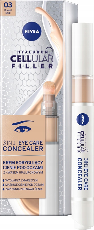Nivea Oční krém Hyaluron Cellular 3v1 tmavý