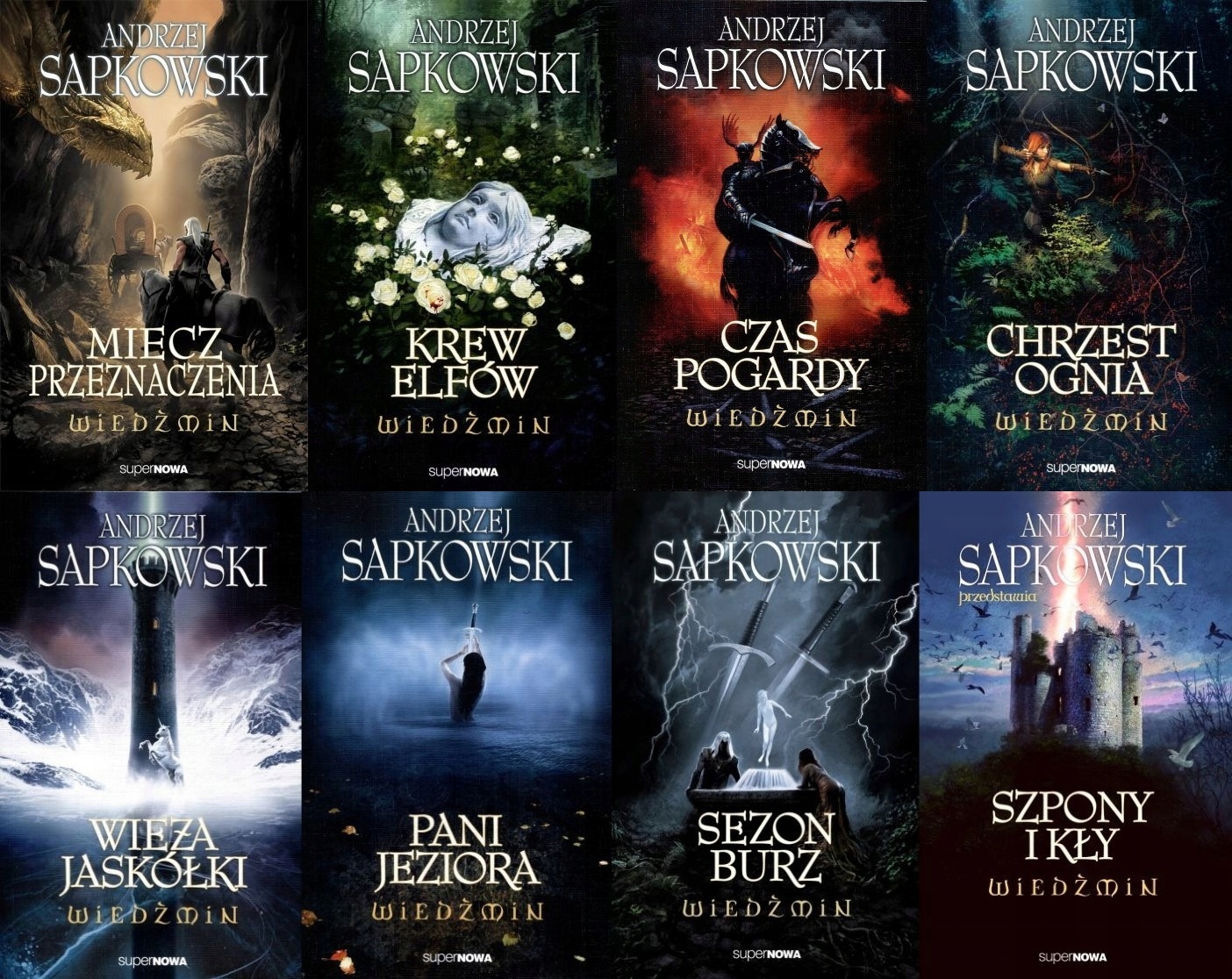 

Pakiet Wiedźmin 1-8 Saga Opowiadania Sezon Burz