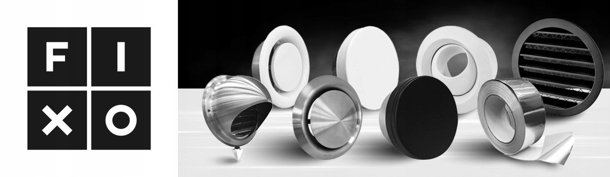 Anemostat metalowy kratka wentylacyjna zawór nawiewny VBS 150 mm Czarny mat Materiał metal