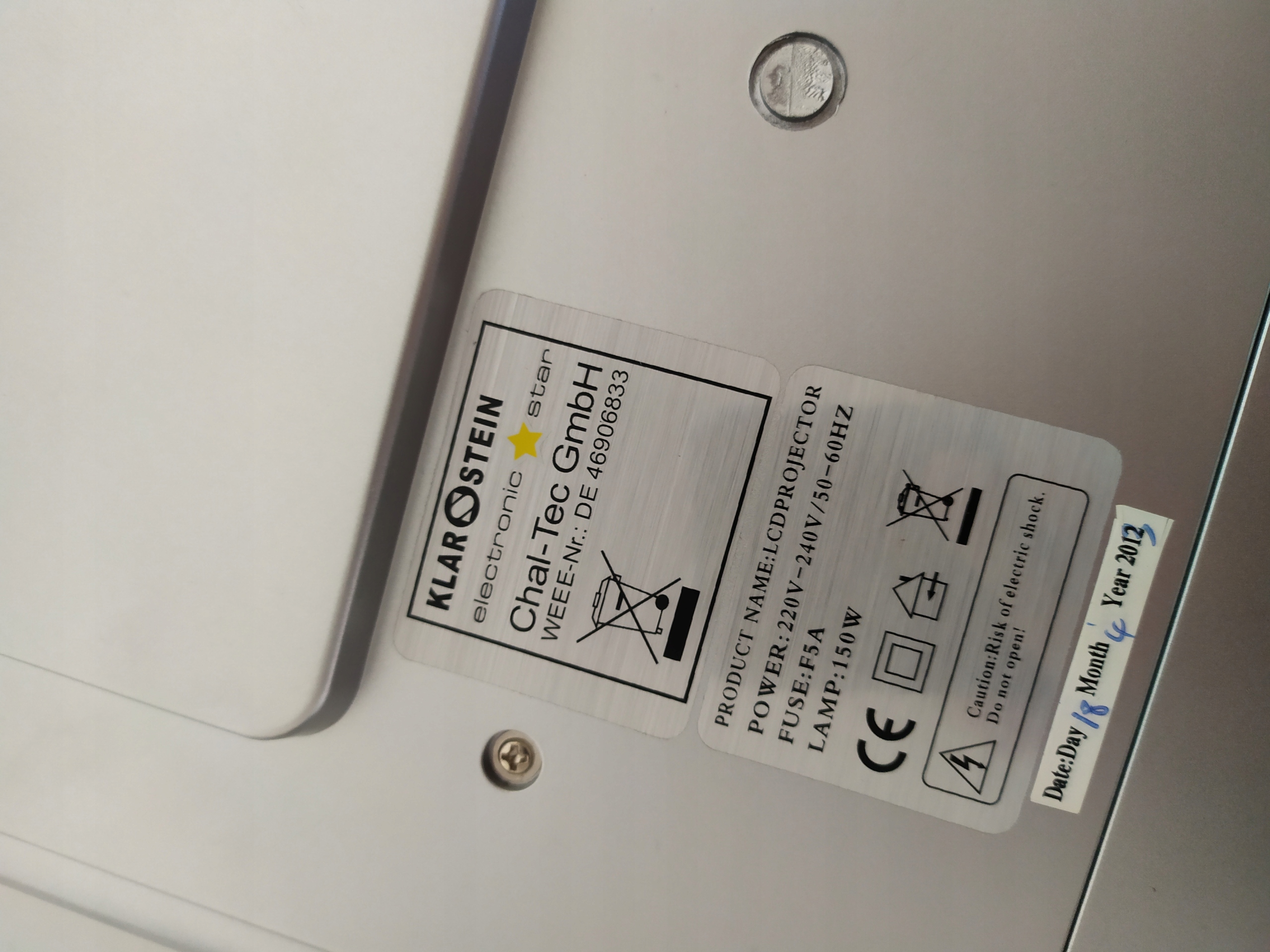 Projektor LCD Klarstein HDMI Jasność lampy (ANSI) 1 lm