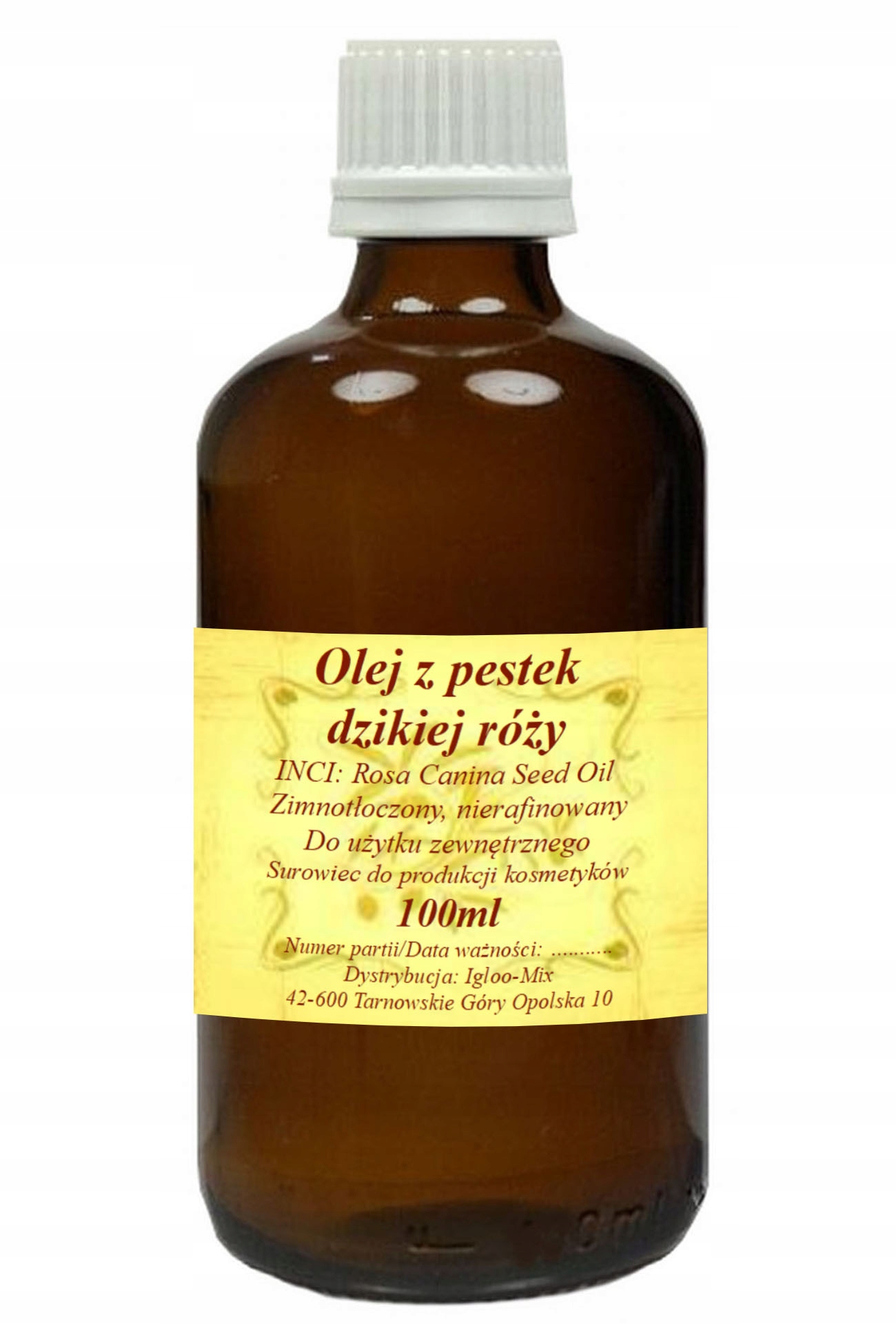 

Olej z pestek Dzikiej Róży 100ml zimnotłoczony