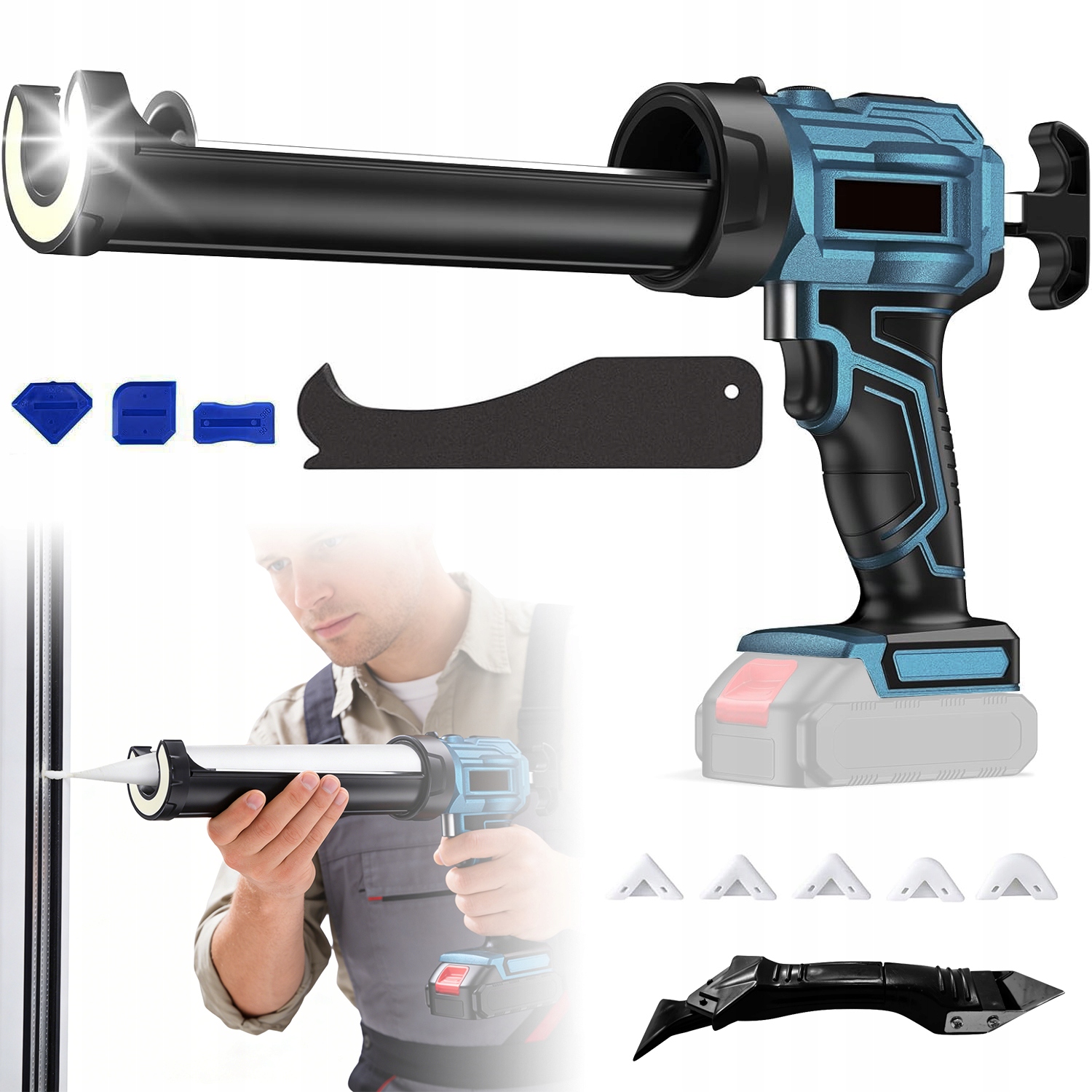 Elektrická Led Pistole Na Silikon S Regulací Rychlosti 280 330 ML