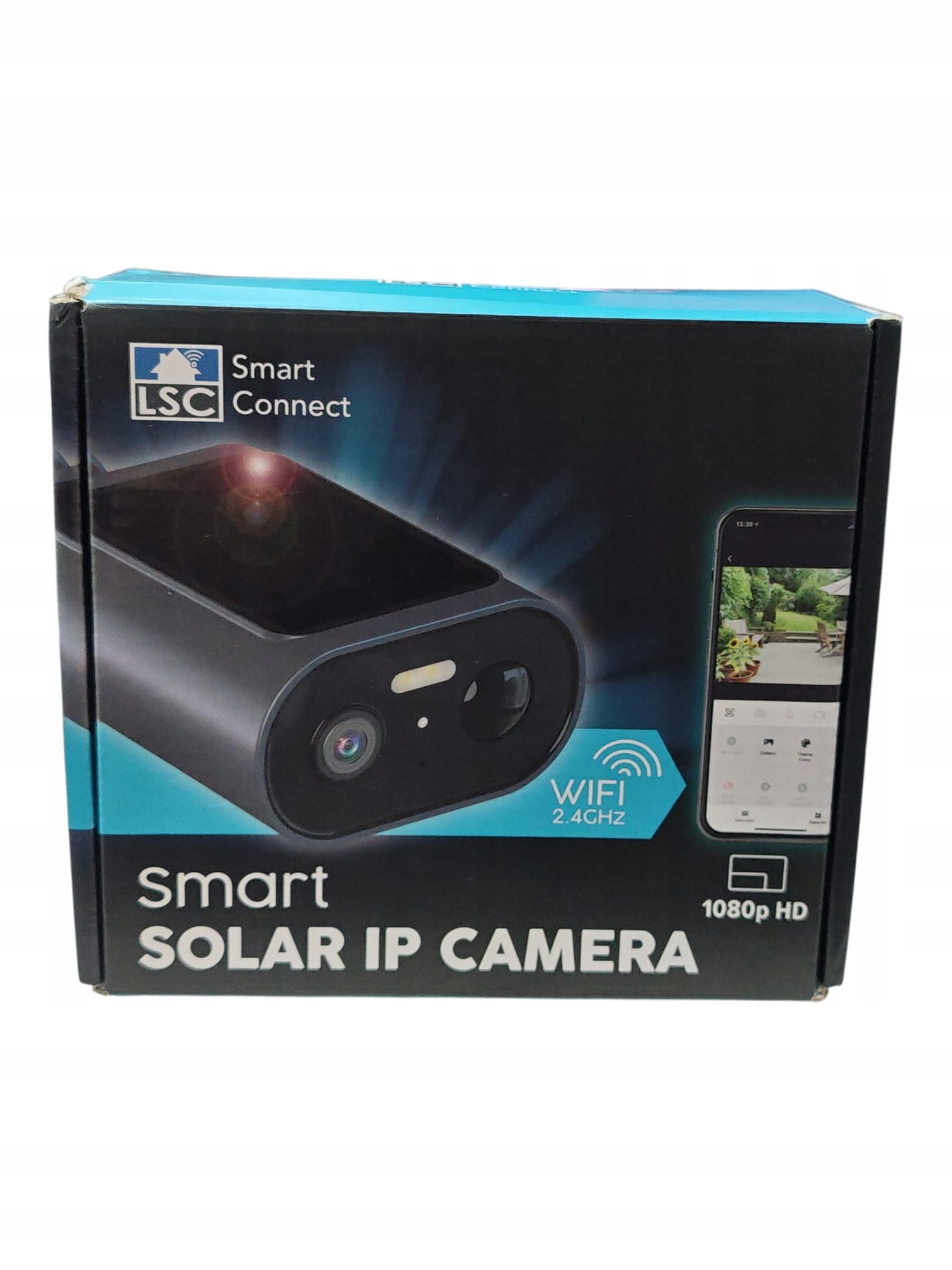 Kamera Smart Solar Ip Nightvision Alarm 8 m IP65 1080p Wifi Hd černá Lsc
