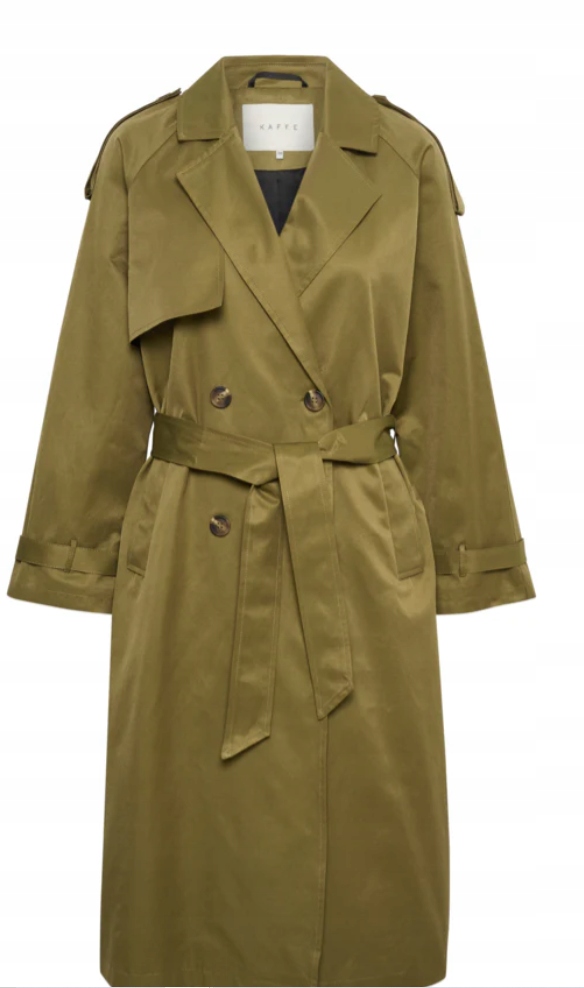 Kaffe Dámský Zelený Tenký Kabát Na Podzim A Jaro 36 Jml