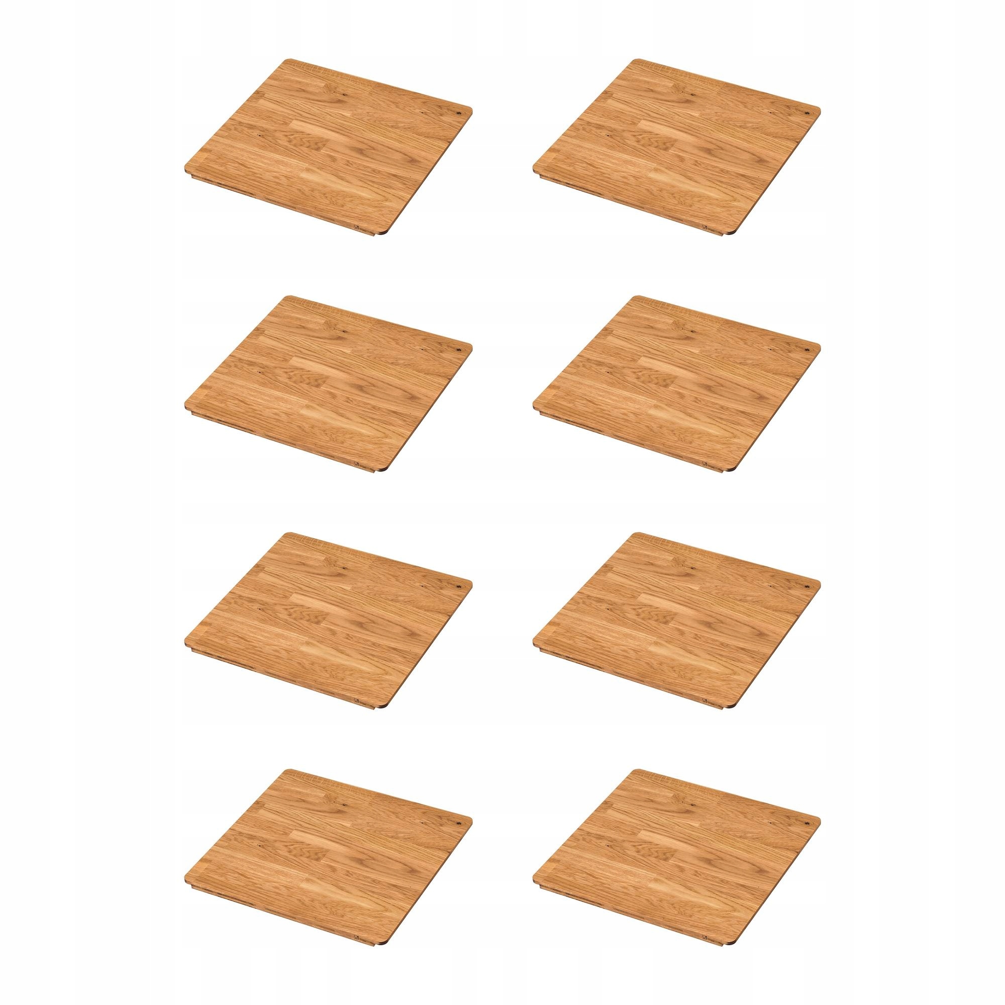 8 szt. Deska do krojenia dab 44x42 cm Norrsjon