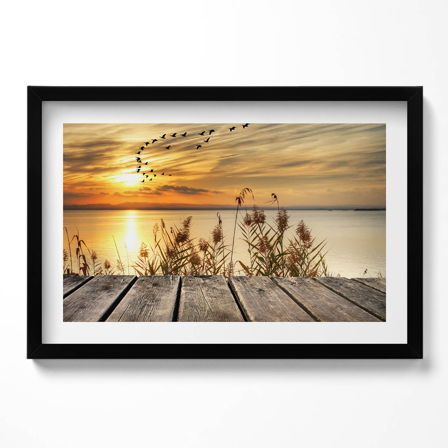 Dekorativní nástěnný obraz do obývacího pokoje kuchyně Molo při západu slunce 60x40 cm