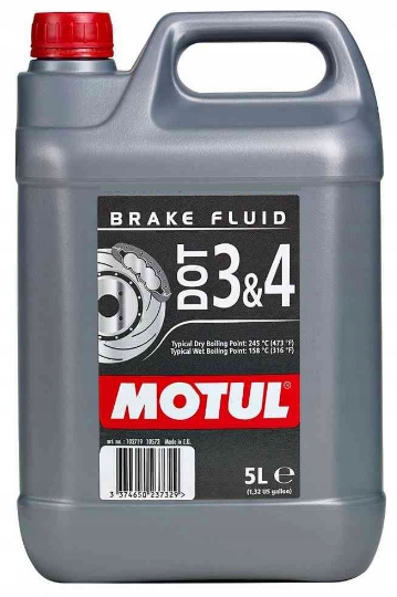 MOTUL DOT 3 & 4 BRAKE FLUID 5L 104247