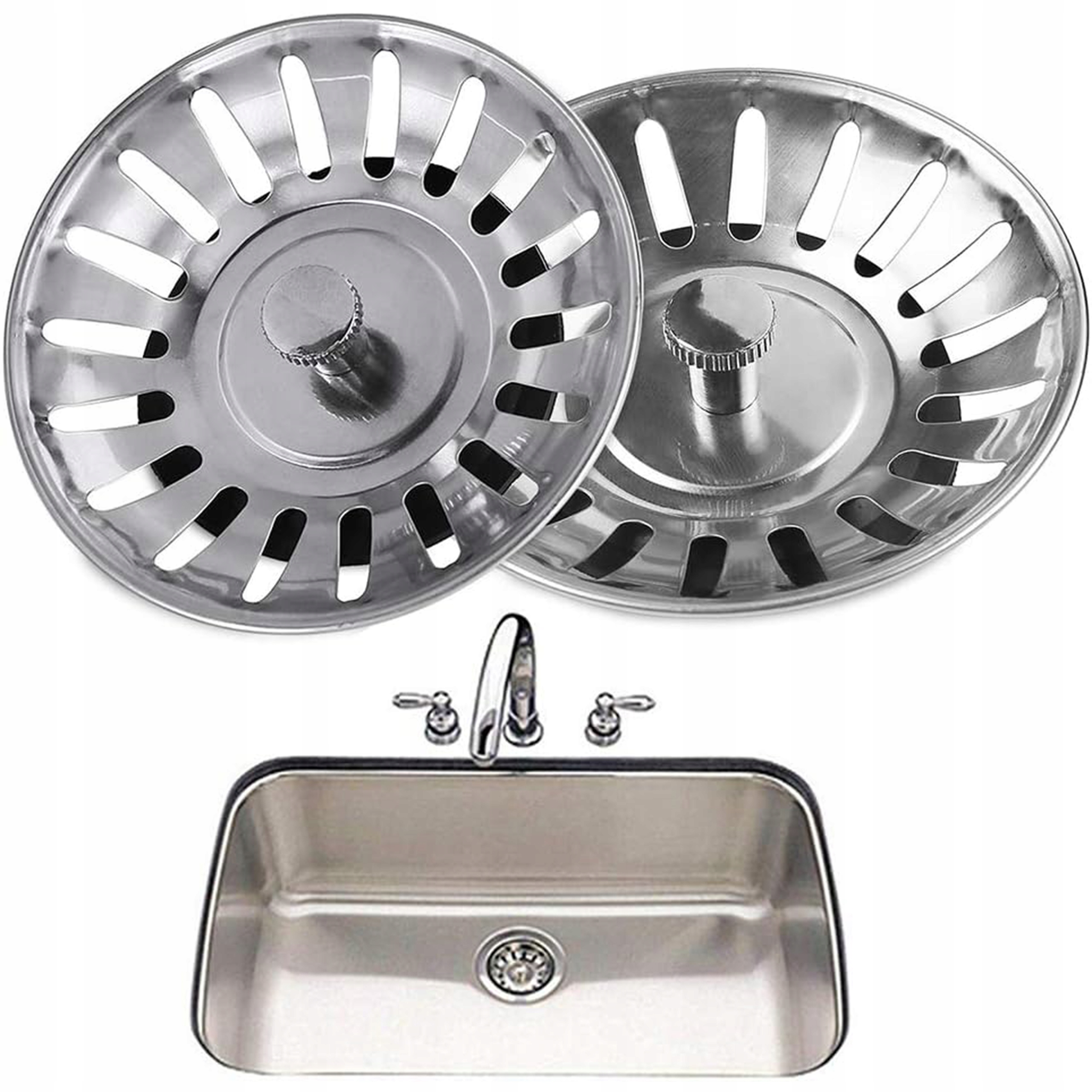 SITKO KOREK METALOWE DO ZLEWU ZLEWOZMYWAKA UMYWALKI DUŻE KUCHENNE 78mm Materiał wykonania metal