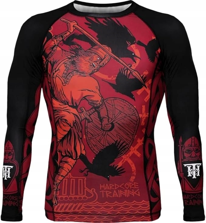 Hardcore Training Męska Koszulka Kompresyjna Treningowa Mma Długi Rękaw M