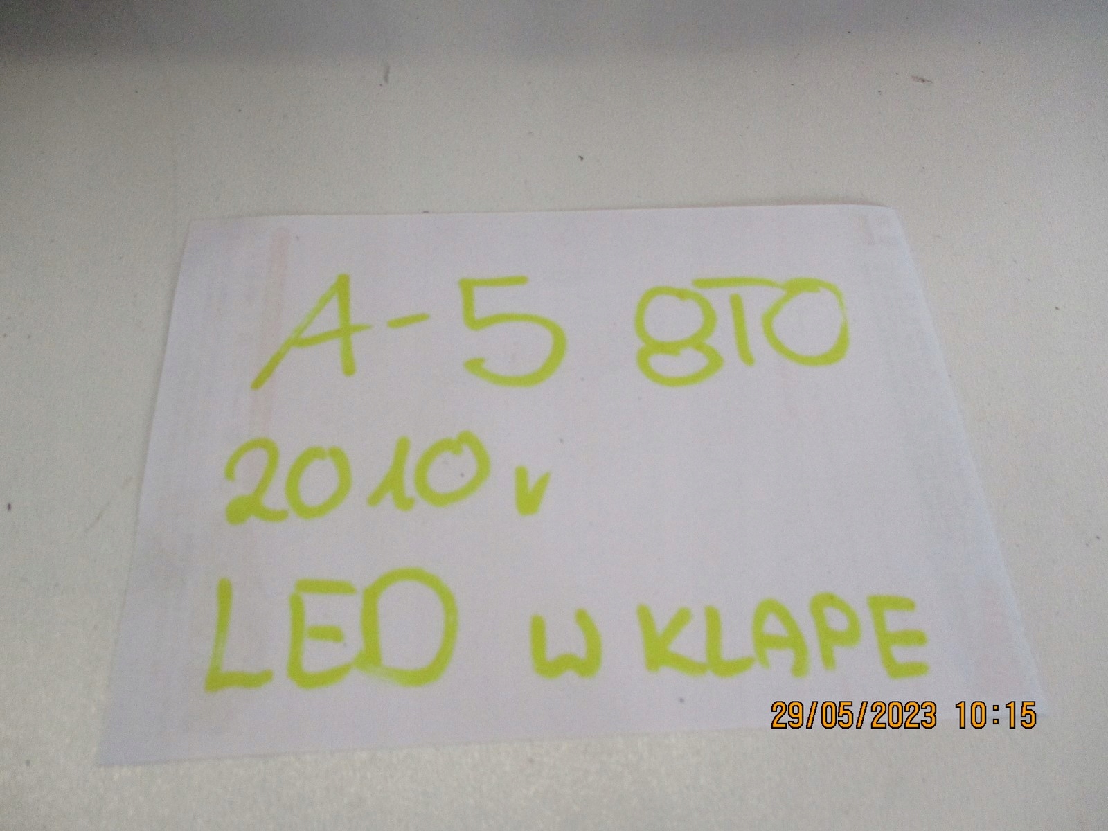 light AUDI A5 8T0 8T0945093A left