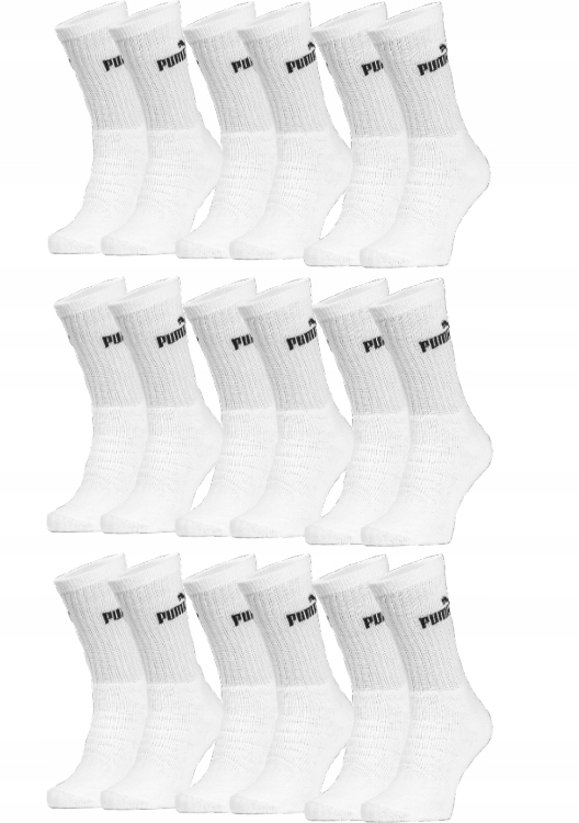 

Zestaw skarpety długie Puma 3 x 3-pack 35/38 białe
