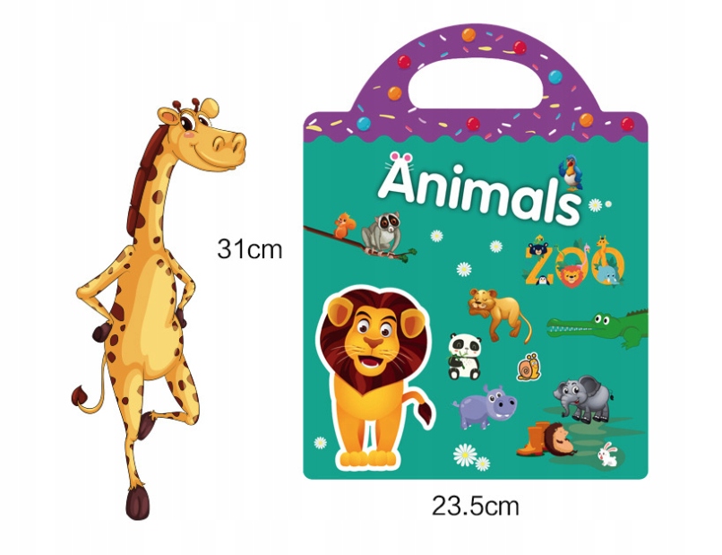 NAKLEJKI WIELOKROTNE KSIĄŻKA DO NAUKI ANGIELSKIEGO Wiek dziecka 2 lata +