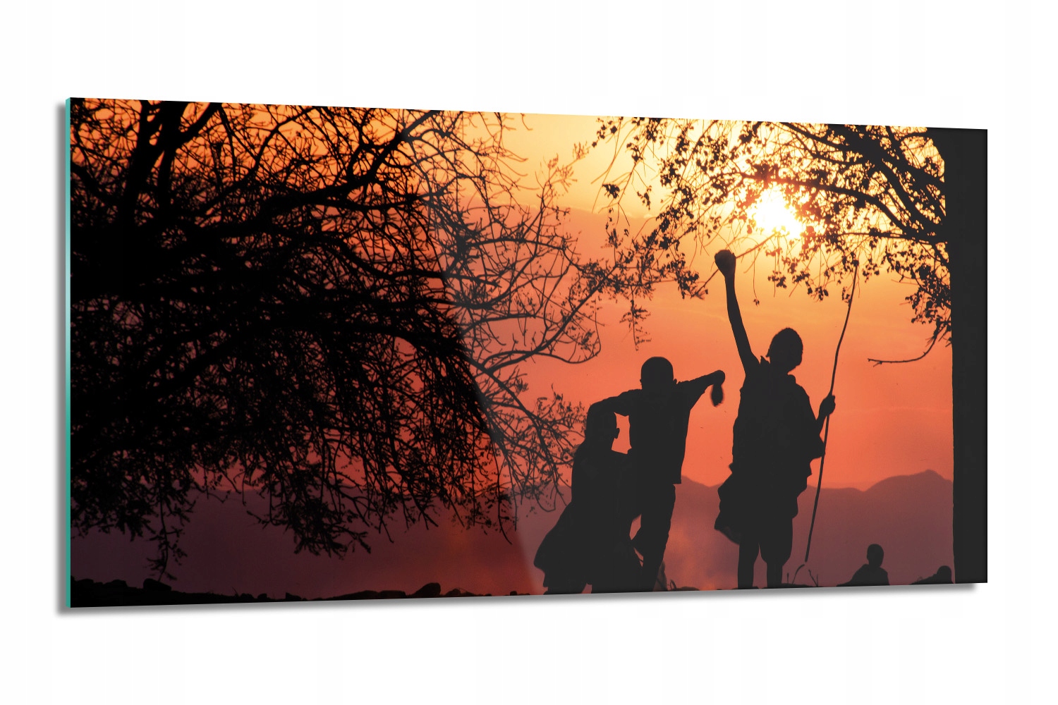 kuchynský panel Deti stromy zábava 100x50 s fotografiou